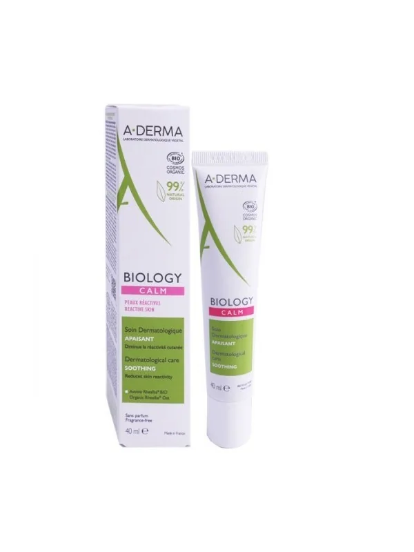 A-DERMA BIOLOGY CALM SOIN APAISANT PEAUX REACTIVES 40ML