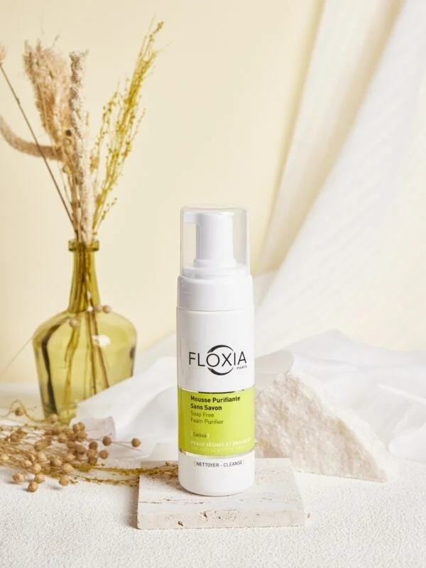 FLOXIA Mousse Puriﬁante Sans Savon peaux sèches et sensibles 150 ml