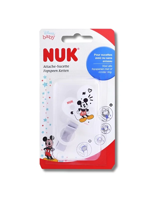 NUK - ATTACHE SUCETTE MICKEY DUO RUB