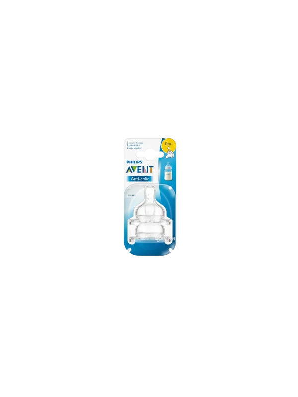 AVENT - LOT DE 2 TETINES CLASSIC+ ANTI COLIC +0MOIS