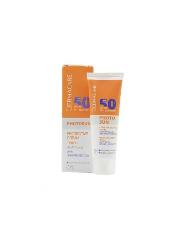 DERMACARE PHOTOSUN CRÈME TEINTE PROTECTRICE 01 SPF50+ PEAUX NORMALES A SECHES