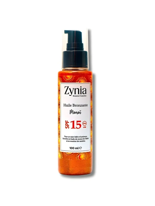 ZYNIA - HUILE BRONZANTE MONOI SPF15