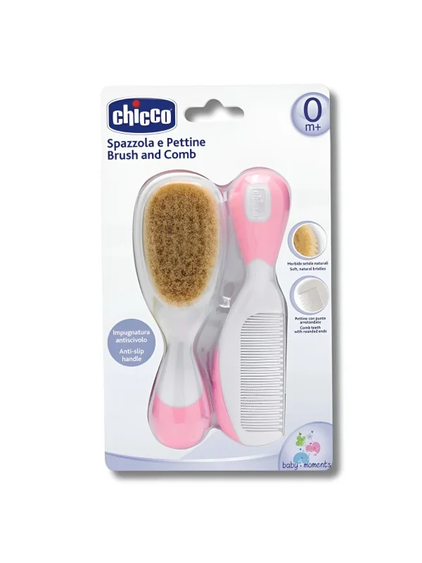 CHICCO - BROSSE&PEIGNE ROSE +0MOIS