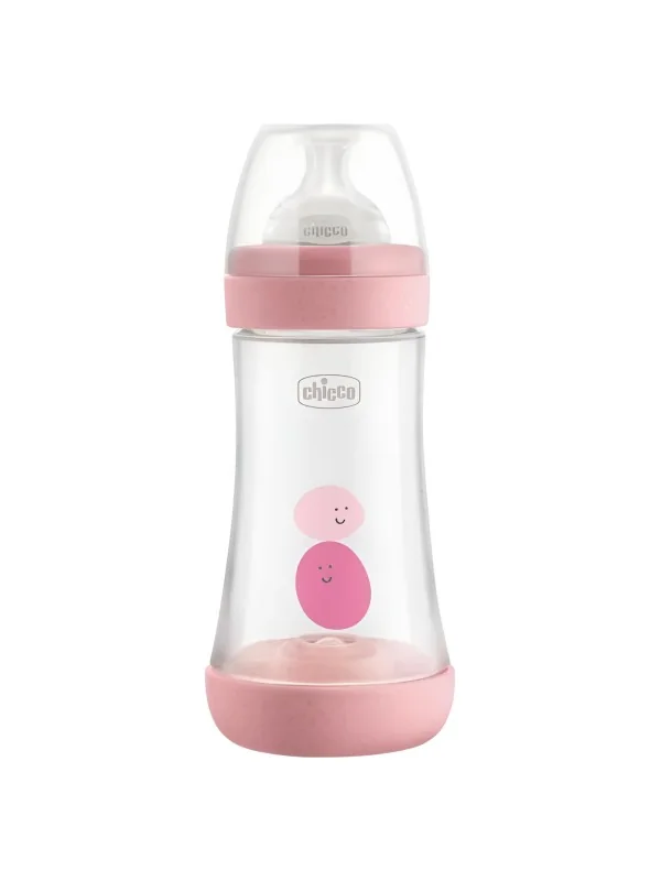 CHICCO PERFECT 5 - BIBERON EN PLASTIQUE PP +2MOIS 240ML